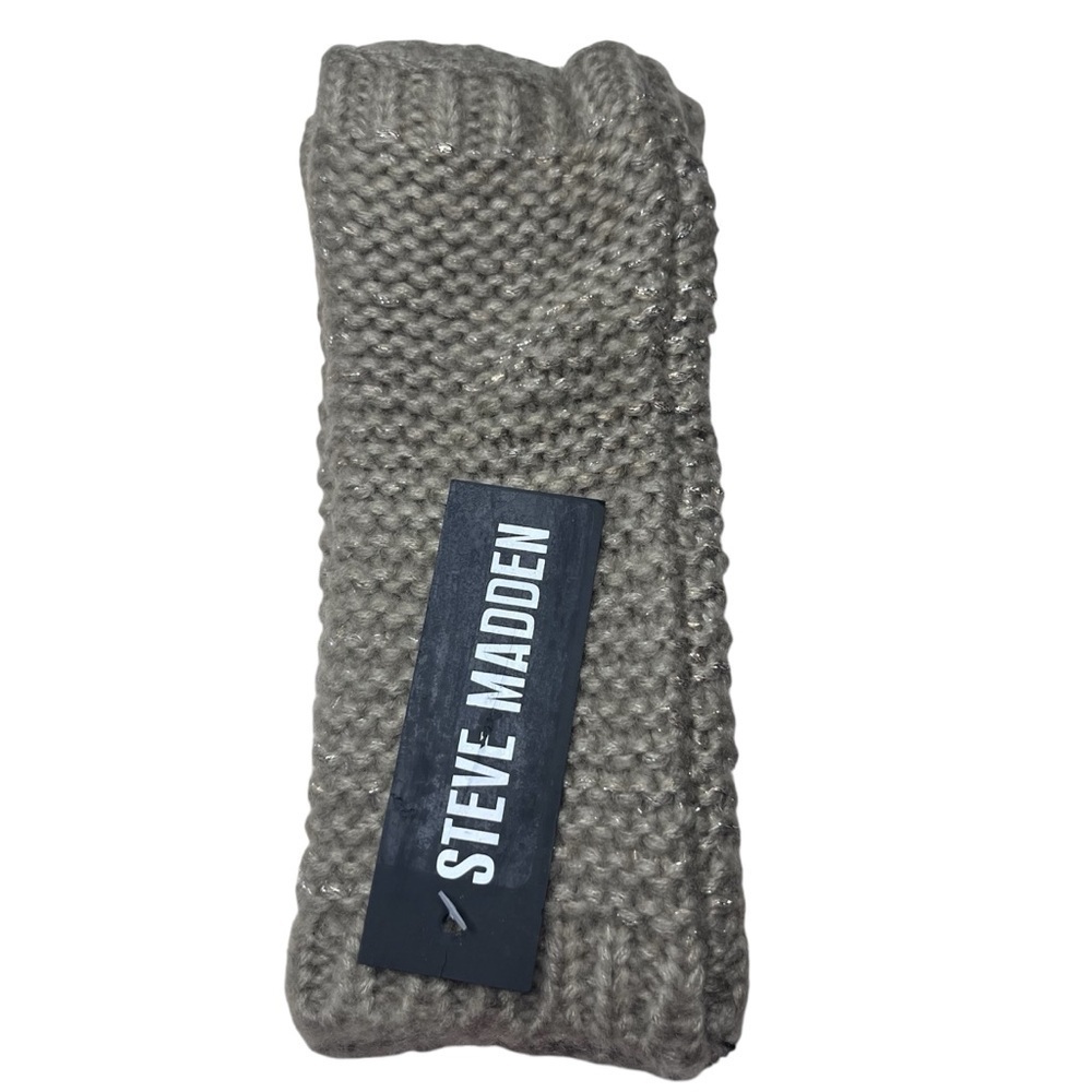 Steve Madden Women’s Knitted Fingerless Gloves Mittens